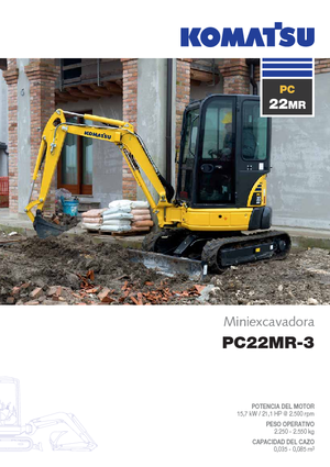 Mini Excavators Komatsu PC22MR-3