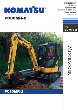 Mini Excavators Komatsu PC30MR-2