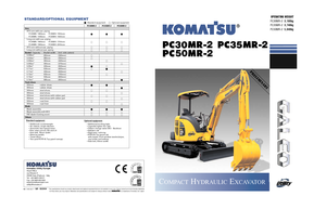 Mini Excavators Komatsu PC35MR-2