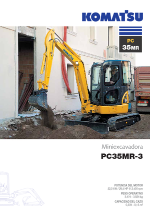 Mini Excavators Komatsu PC35MR-3