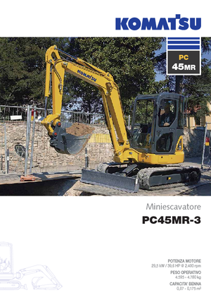 Mini ekskavatörler Komatsu PC45MR-3