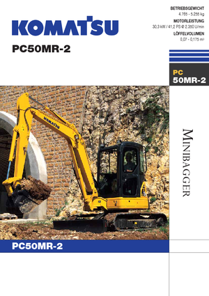 Mini Excavators Komatsu PC50MR-2