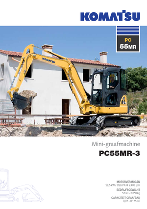 Mini Excavators Komatsu PC55MR-3
