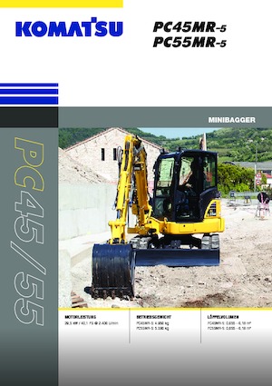 Mini Excavators Komatsu PC55MR-5M