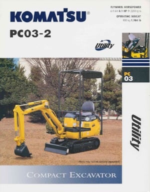 Mini Excavators Komatsu PC03-2