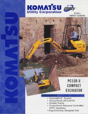 Mini Excavators Komatsu PC15R8