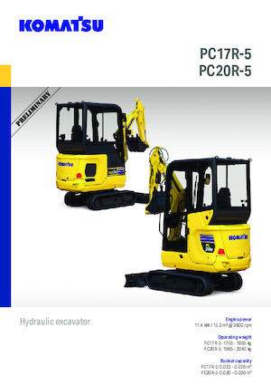 Mini ekskavatörler Komatsu PC17R-5