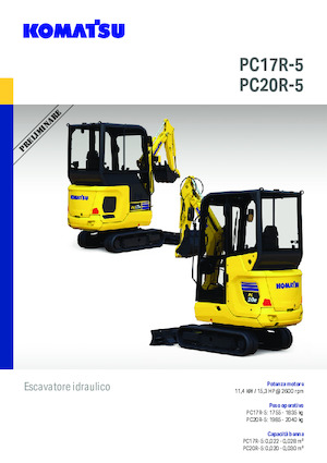 Mini ekskavatörler Komatsu PC17R-5