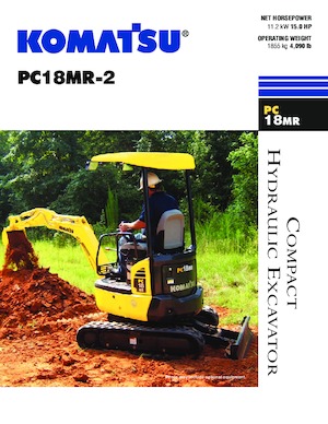 Mini Excavators Komatsu PC18MR-2
