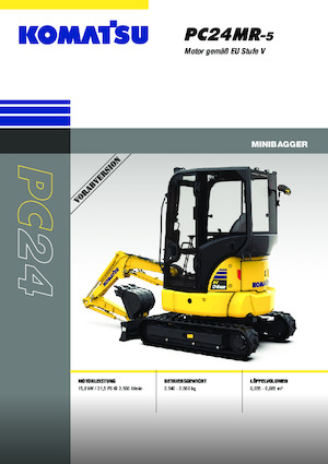 Mini ekskavatörler Komatsu PC24MR-5