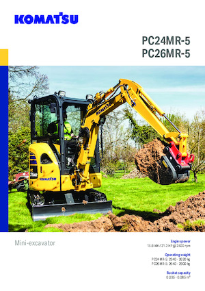 Mini Excavators Komatsu PC26MR-5