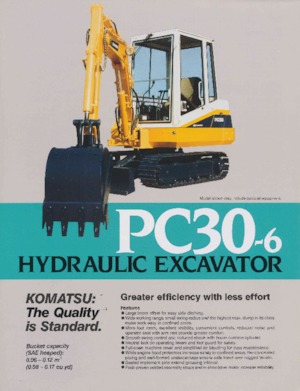 Mini ekskavatörler Komatsu PC30-6