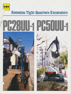 Mini ekskavatörler Komatsu PC50UU-1