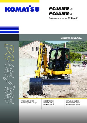 Mini Excavators Komatsu PC45MR-5E0