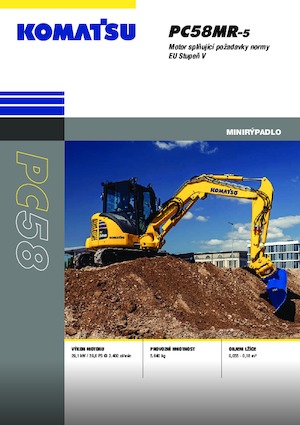 Mini Excavators Komatsu PC58MR-5E0
