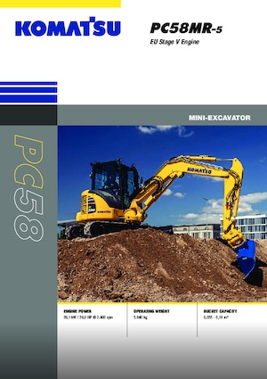 Mini Excavators Komatsu PC58MR-5E0