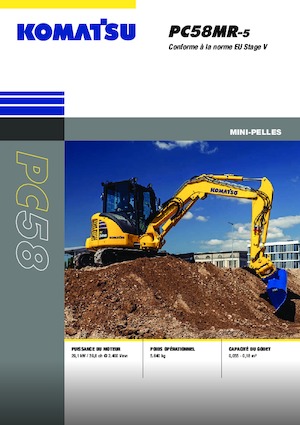 Mini Excavators Komatsu PC58MR-5E0