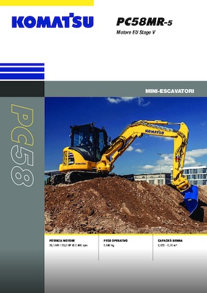 Mini Excavators Komatsu PC58MR-5E0