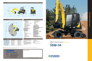 Mini Excavators Hyundai R 55 W 7 A