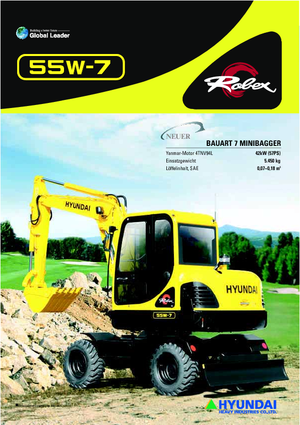 Mini Excavators Hyundai R 55 W 7