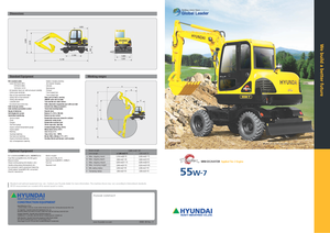 Mini Excavators Hyundai R 55 W 7
