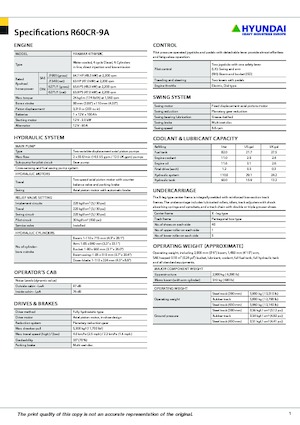 Mini Excavators Hyundai R60CR-9A