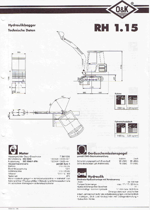 Mini Excavators O&K RH 1.15