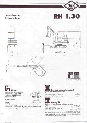 Mini Excavators O&K RH 1.30