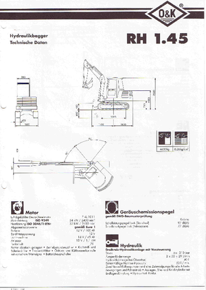 Mini ekskavatörler O&K RH 1.45