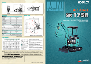 Mini ekskavatörler Kobelco SK 17 SR 3