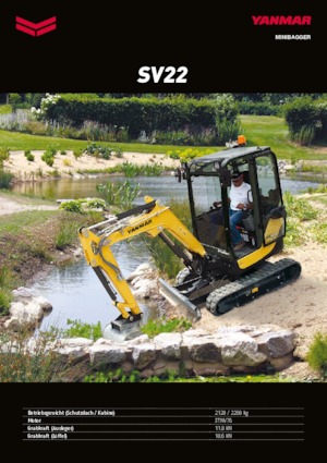 Mini Excavators Yanmar SV 22 CR