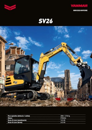 Mini Excavators Yanmar SV 26 PR