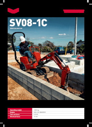 Mini Excavators Yanmar SV08-1C