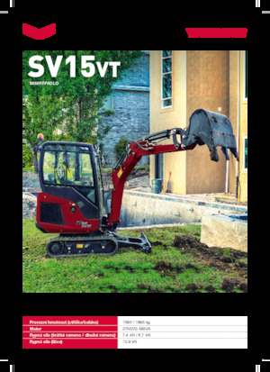 Mini Excavators Yanmar SV15VT