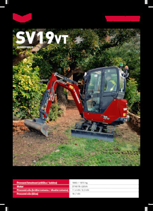 Mini Excavators Yanmar SV19VT