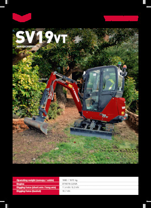 Mini Excavators Yanmar SV19VT