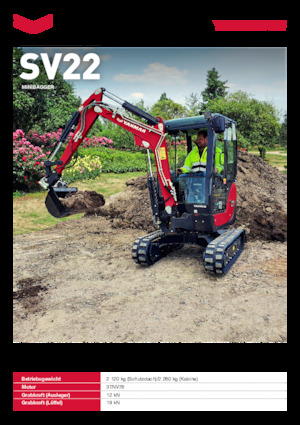 Mini Excavators Yanmar SV22 