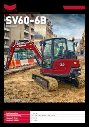 Mini Excavators Yanmar SV60-6B