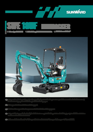 Mini Excavators Sunward SWE18UF 