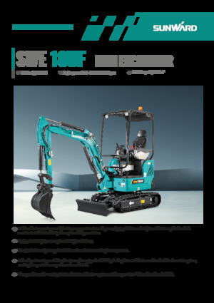 Mini Excavators Sunward SWE18UF 