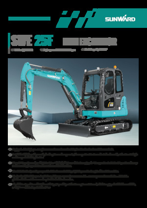 Mini Excavators Sunward SWE25F