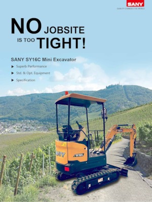 Mini ekskavatörler Sany SY16C