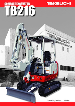 Mini Excavators Takeuchi TB 216 A