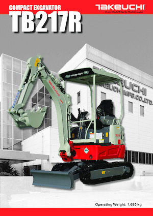 Mini Excavators Takeuchi TB 217 R