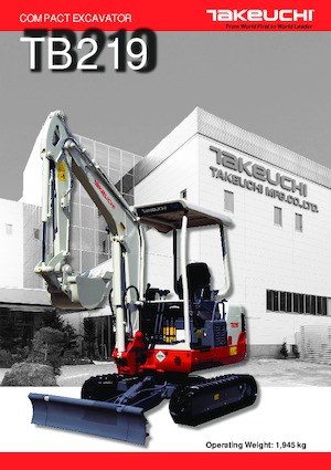 Mini Excavators Takeuchi TB 219 A