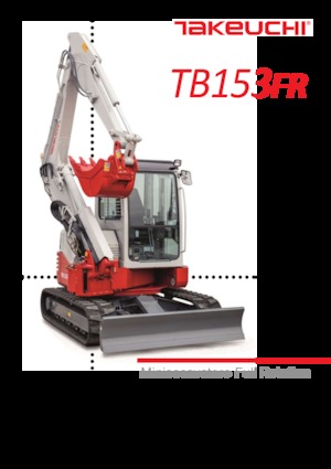 Mini Excavators Takeuchi TB 153 FR