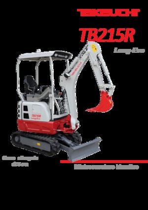Mini Excavators Takeuchi TB 215 R