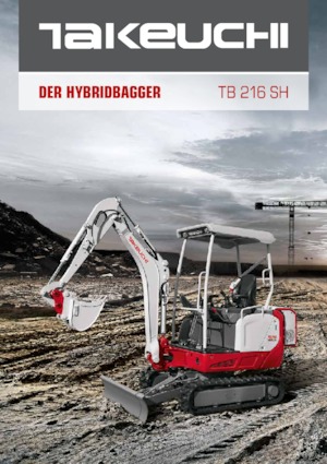 Mini Excavators Takeuchi TB 216 Hybrid