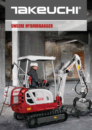 Mini Excavators Takeuchi TB228 Hybrid