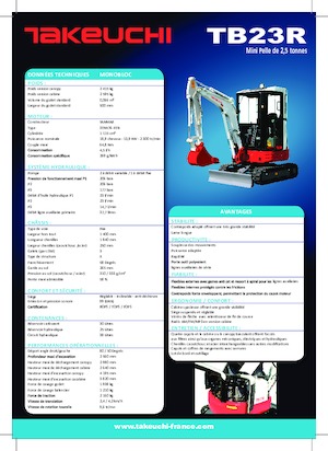 Mini Excavators Takeuchi TB 23 R